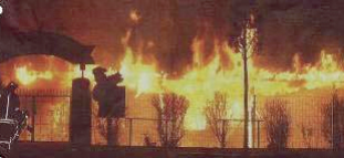 Brand des früheren Vereinsheims